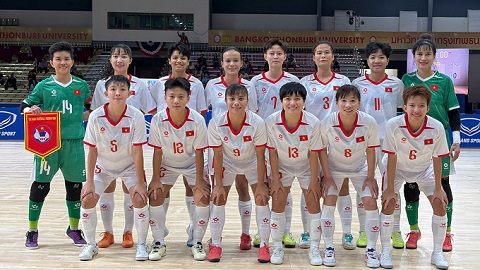 Ngược dòng đánh bại Myanmar, ĐT futsal nữ Việt Nam vào bán kết SEA Games 33